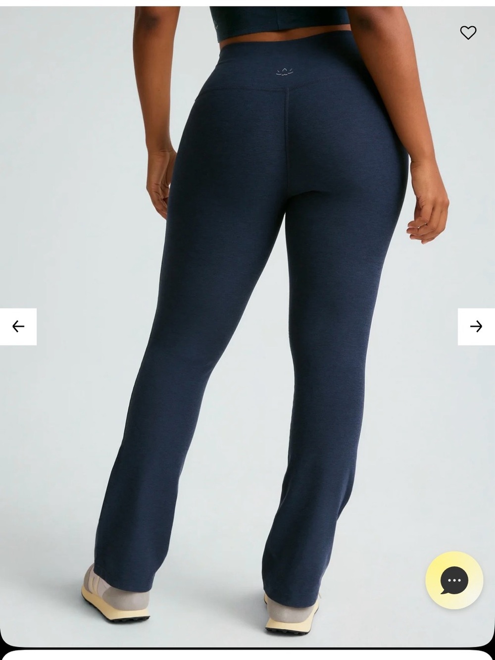 beyond yoga bootleg pants & forever tank navy blue  set .  New unworn